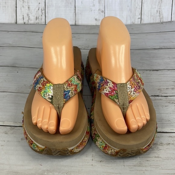 Very Volatile Womens Rainboom Wedge Sandals - Picture 3 of 11